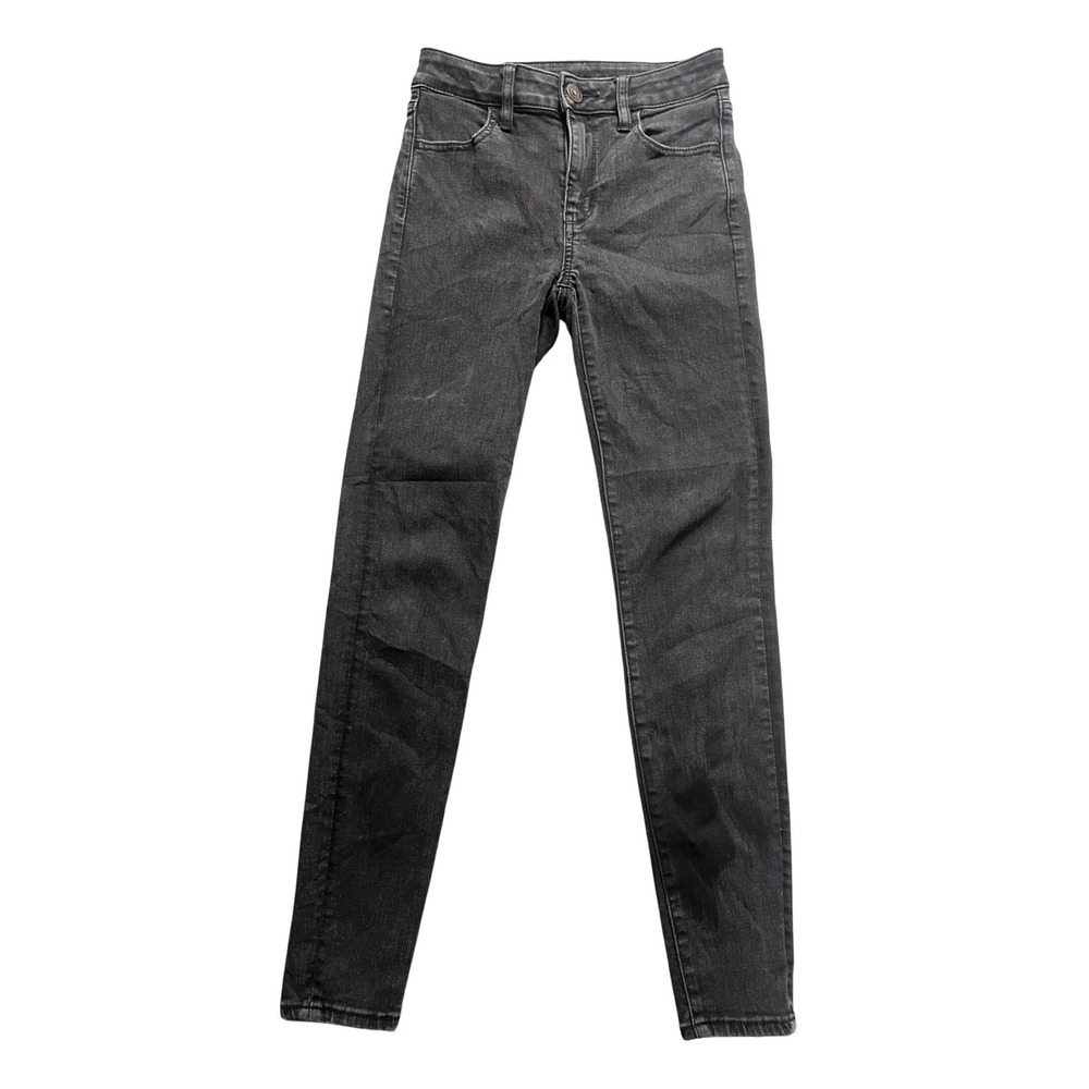 American Eagle Skinny Jeans Women 4 Regular Black Ne(x)t Level Stretch High Rise